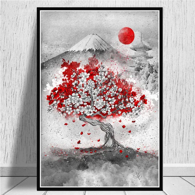 BO xianru533-06 Картина на стену для дома холст модульной живописи Японский Bushido HD печатные картинки в скандинавском стиле плакат для украшения гостиной - Цвет: BO xianru533-06