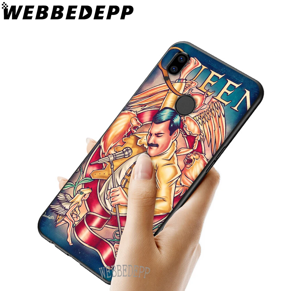 WEBBEDEPP чехол Freddie Mercury Queen band из мягкого ТПУ для Xiaomi Redmi GO Note 4 4X 5 6 pro 5A Prime 7 Pro|Бамперы| |