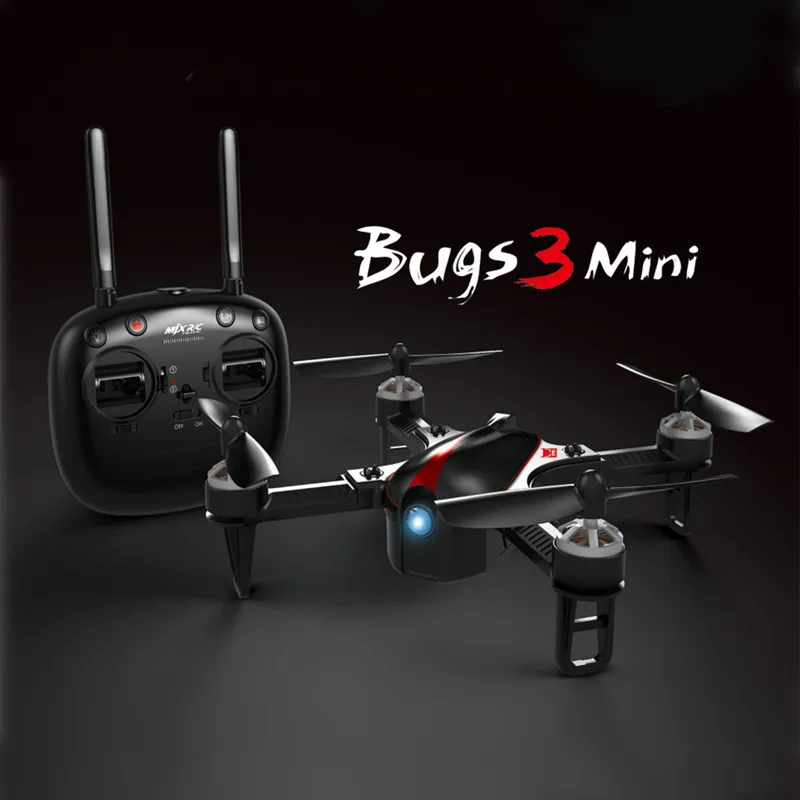 Мини Квадрокоптер MJX B3 Bugs 3 бесщеточный с мотором 1306 2750KV 7 4 V 850mAh 45C аккумулятор VS