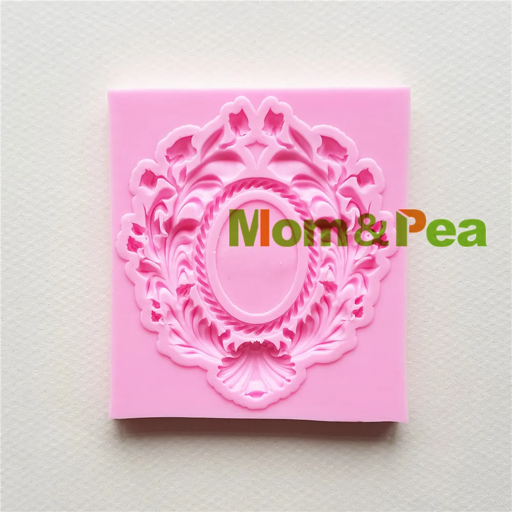 Mom &amp Pea MPA1768 силиконовая форма в форме цветочной рамки для украшения торта