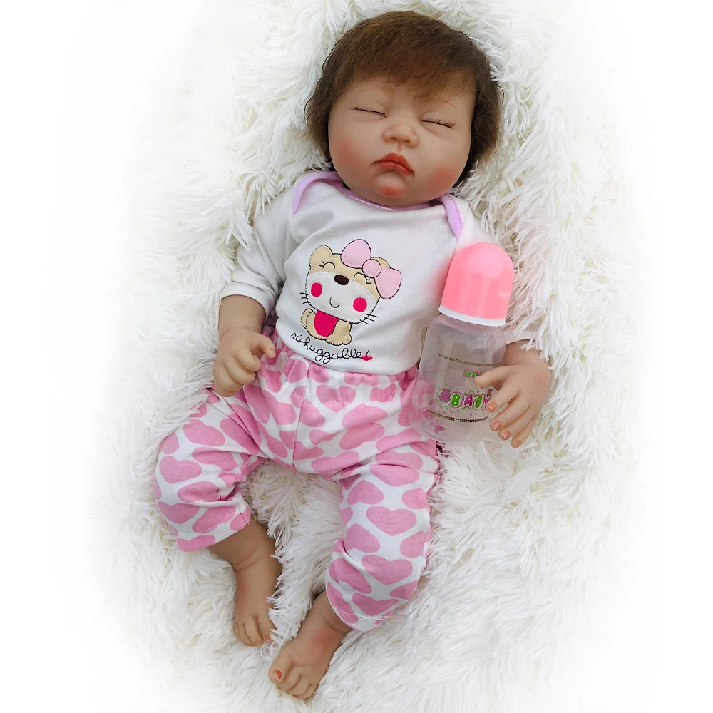 Otarddolls Кукла Reborn 2" 50 см для маленькой девочки Мягкая силиконовая кукла Boneca Reborn Детские подарки на день рождения игрушки кровать время подарок на день рождения