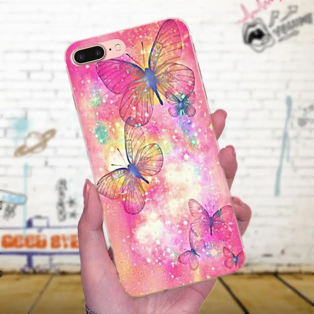 Красивый мягкий чехол-бабочка из ТПУ для Huawei Mate 7 8 9 10 20 P8 P9 P10 P20 P30 Lite Plus Pro 2017 |