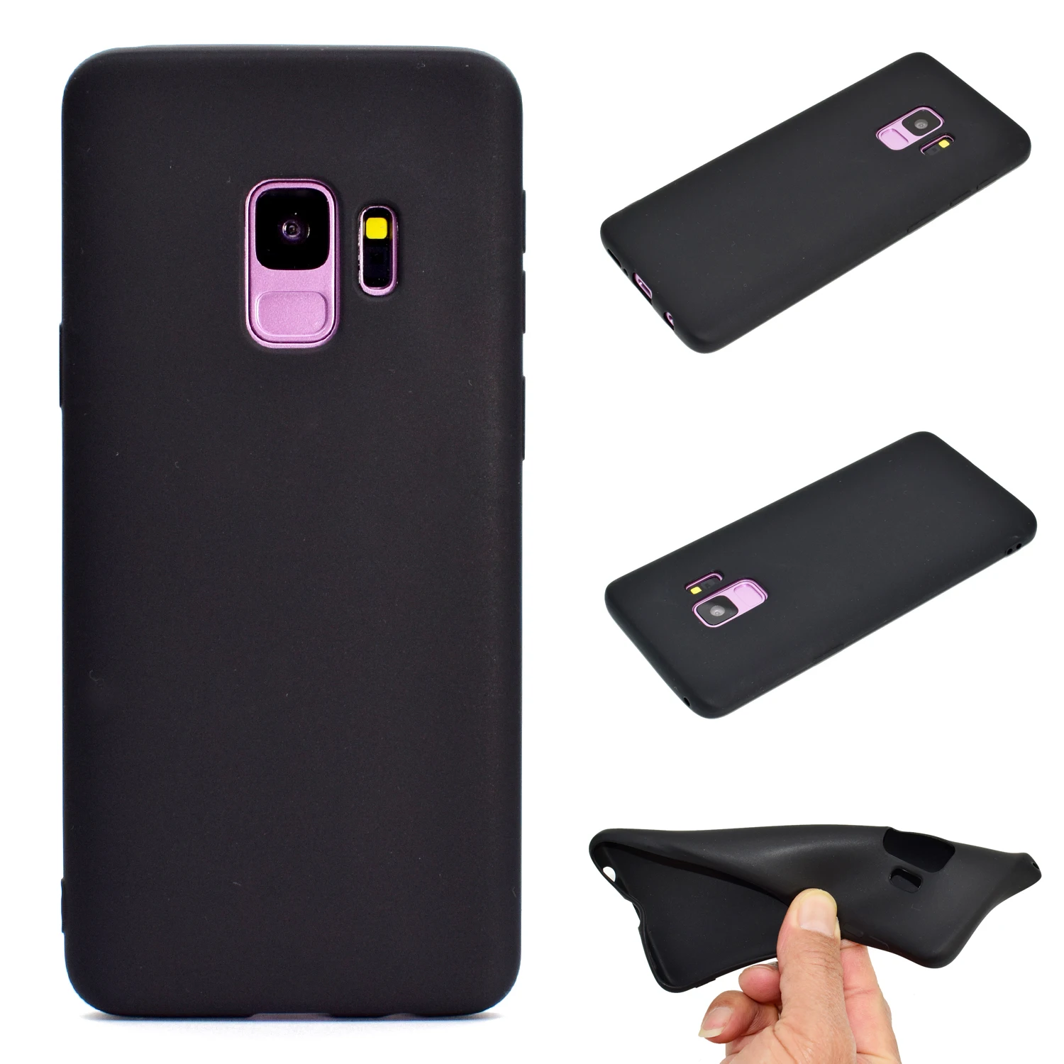DULCII случае conque для Galaxy S9 G960 одноцветное Цвет Матовый Мягкий ТПУ чехол телефона