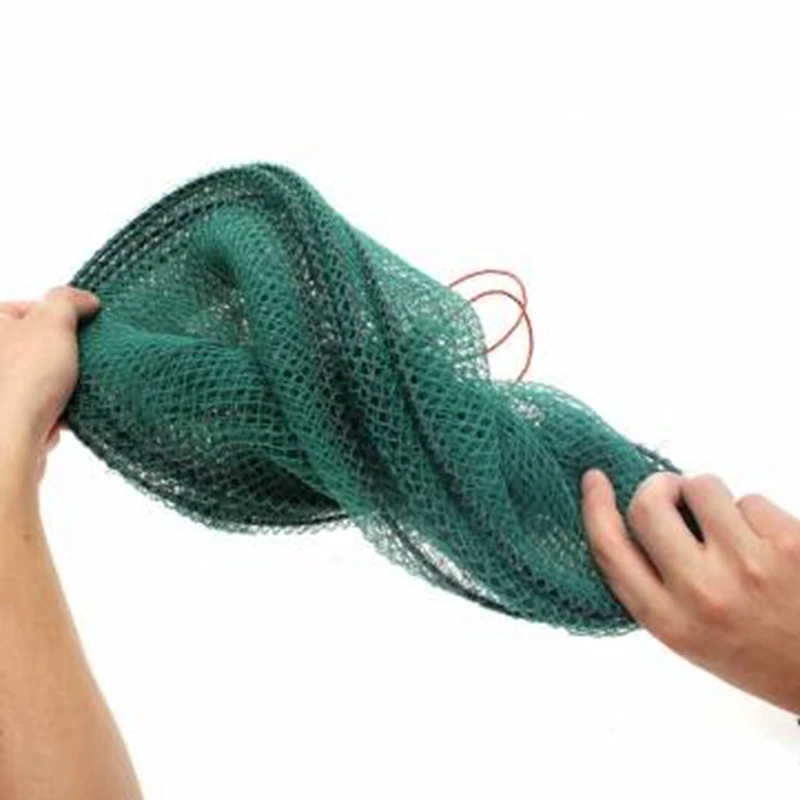 LEO рыболовная сеть металлическая рама нейлоновая сетка Краб Складная круглая