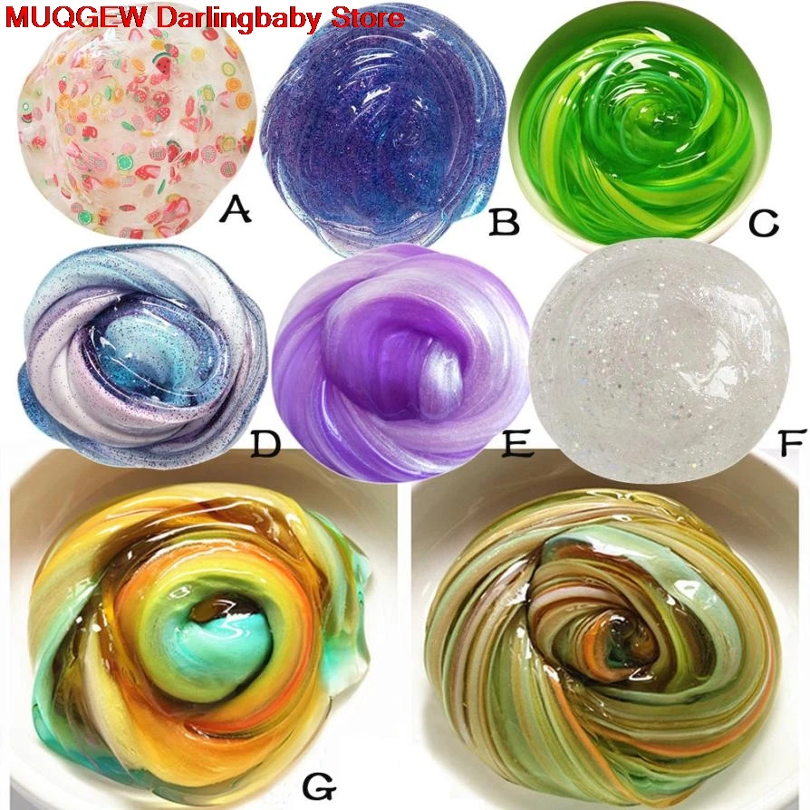 Красивые Цвет смешивания облако слизь Squishy Ароматические Игрушки антистресс