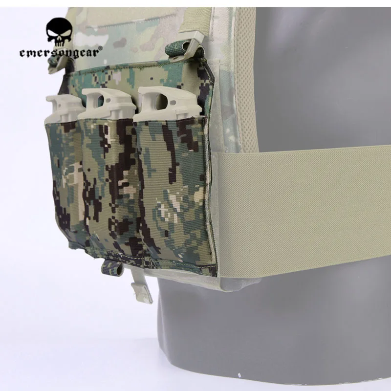 Emersongear Emerson 556 тройной подсумок панель Тактический Магнитный чехол для 419 420 жилет AOR2