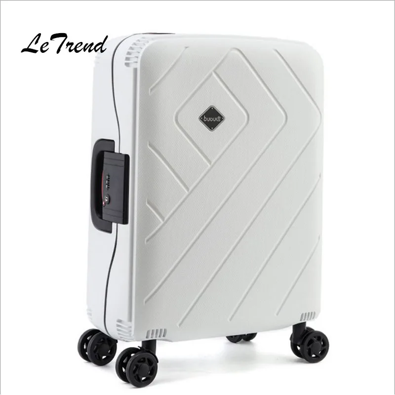 Letrend Women Suitcases Wheel Rolling Luggage Spinner Pink Password Travel Bag 20 inch Cabin Trolley Fashion Women's | Багаж и сумки