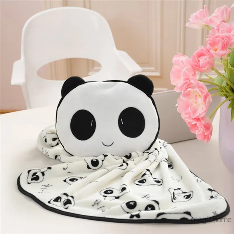 Милый Панда коралловый Флисовое одеяло для ребенка мультфильма удобные фланель