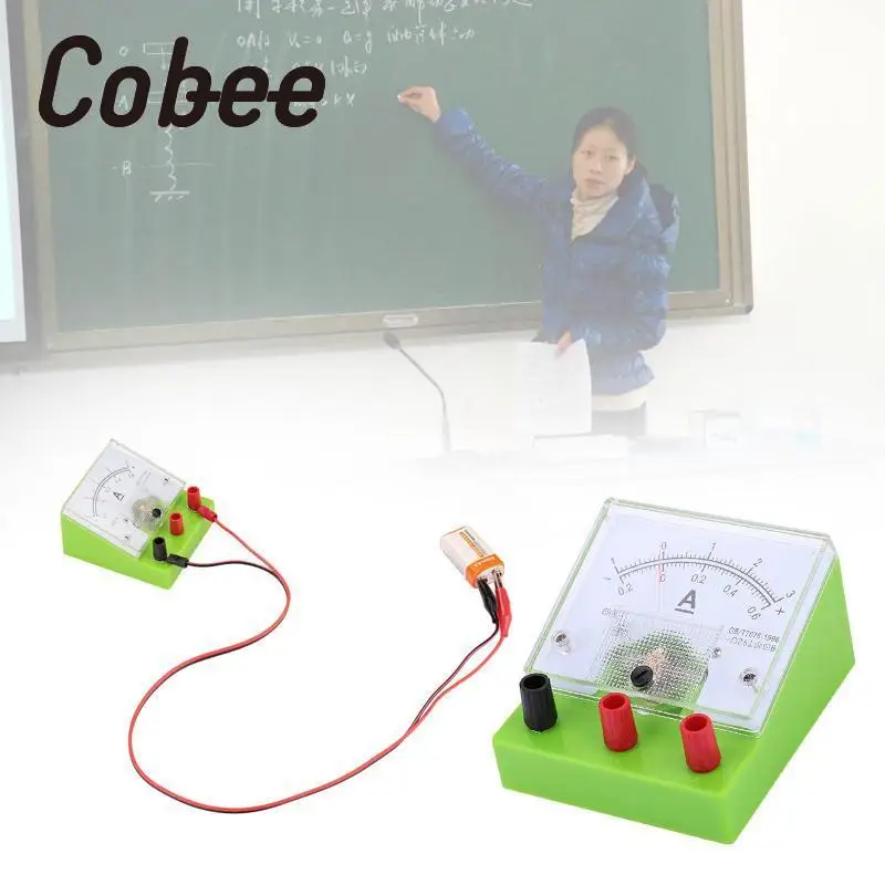 Cobee указатель Амперметр 2,5 диапазон 3A измеритель тока панель обнаружения физика обучающий инструмент школьные принадлежности
