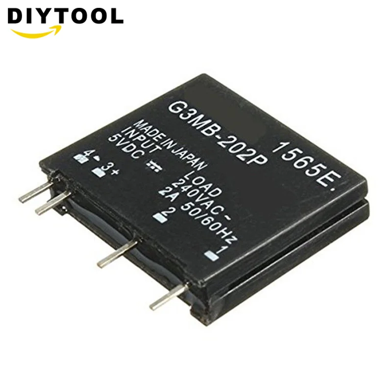 Релейный модуль G3MB-202P G3MB 202P DC-AC PCB SSR в 5 в 12 В 14 в DC Out 240 В AC 2A твердотельный релейный модуль