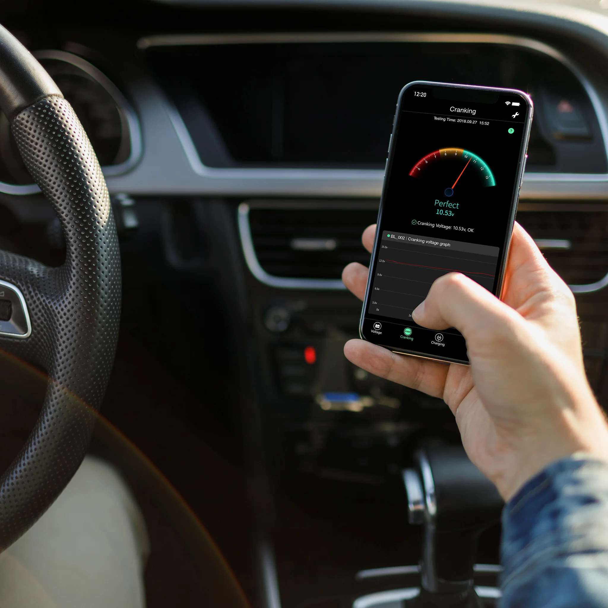 Аккумулятор XPARKLE Sense BVM01 для автомобиля монитор здоровья с Bluetooth и приложением