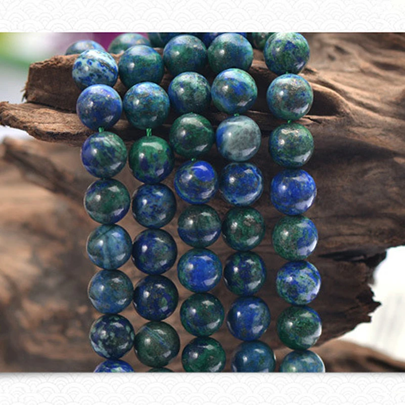 Натуральный камень Бусины Lampwork синий зеленый из Круглый Loose бусы 6-14 мм для