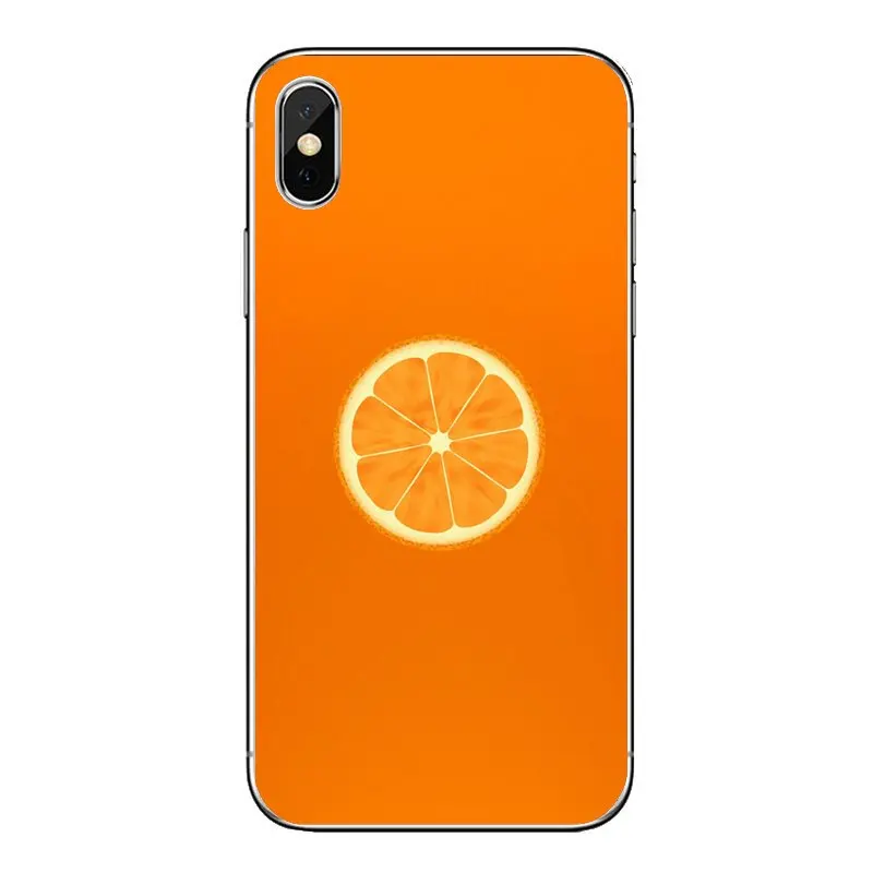 TPU Transparent Cases For iPod Touch iPhone 4 4S 5 5S 5C SE 6 6S 7 8 X XR XS Plus MAX Benefits Fresh Citrus Orange Fruit Pattern |