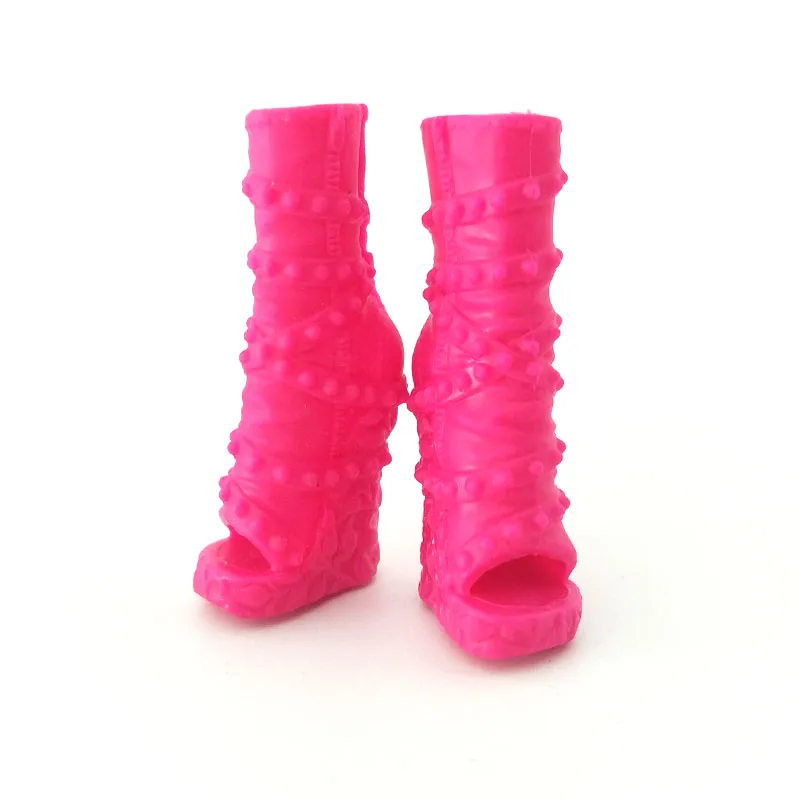 Pink Original Doll Fashion Shoes for Monster High High-heel Boots For Ever After 1/6 Dolls Accessories | Игрушки и хобби