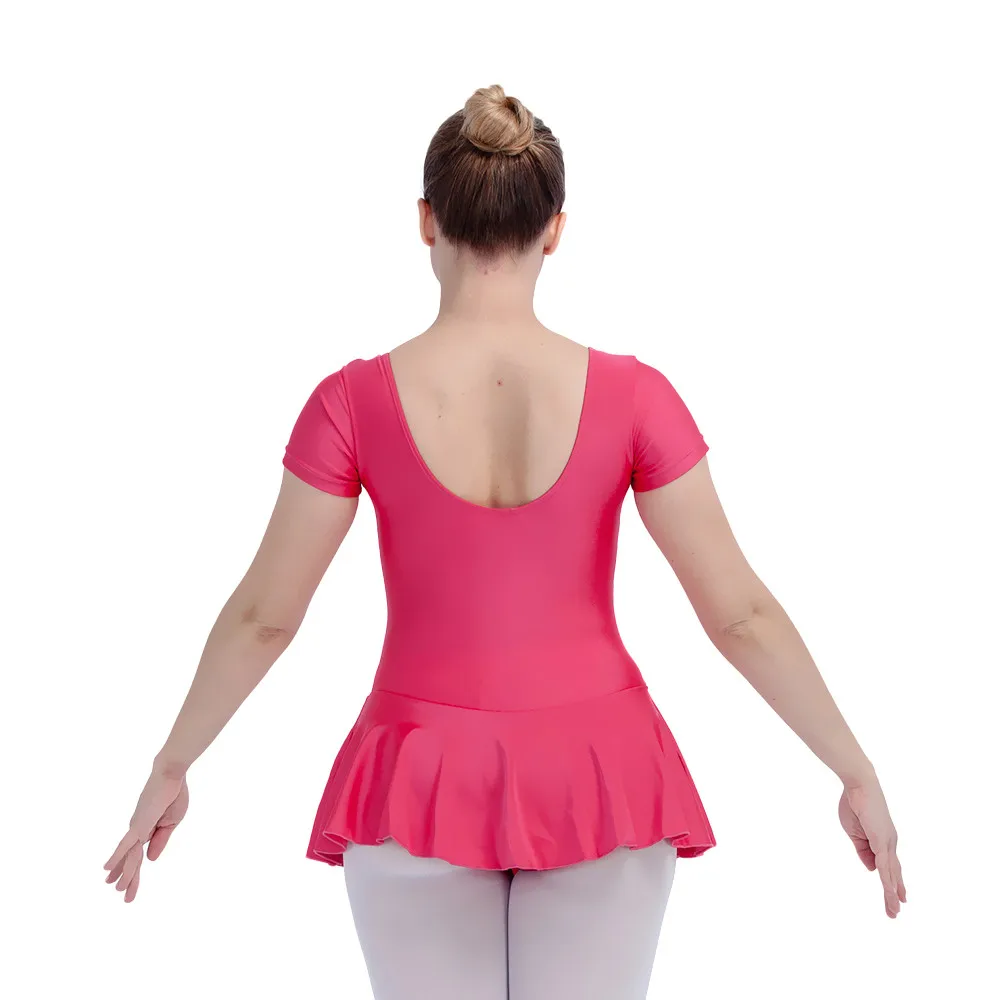 Юбка из нейлона/лайкры с коротким рукавом|ballet leotard dress|ballet leotardsladies dancewear |
