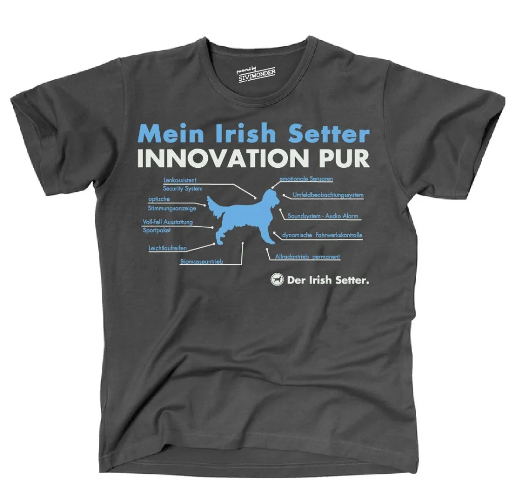 Футболка TINNO Hunde Hund INNOVATION PUR IRISH SETTER Fun Siviwonder|Мужские футболки| |