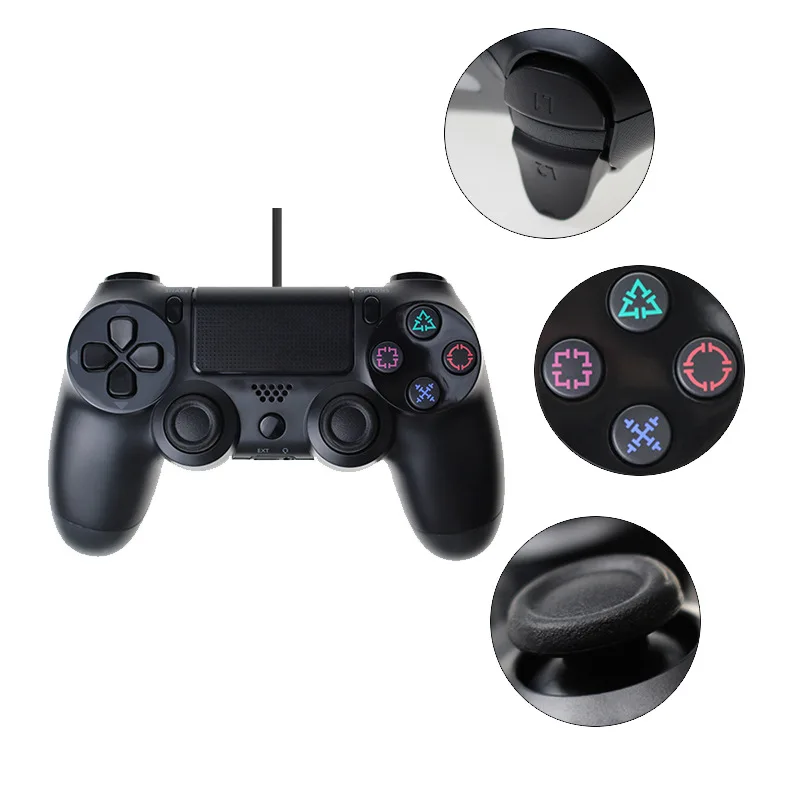 4 цвета проводной контроллер для SONY PS4 Геймпад Play Station джойстика Проводная консоль