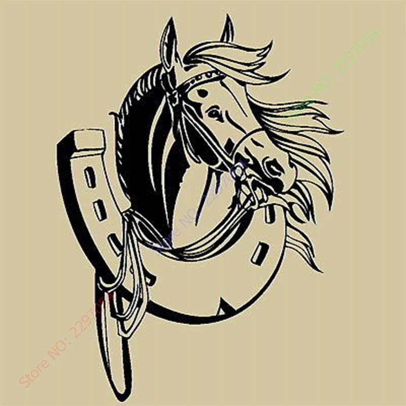 

VinYL Horse Shoe Art Mural wall decals stylish wall stickers home decor