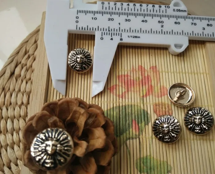 NO4 size 15mm gold 10 шт. Новое высококачественное Ретро золото затемненными куртка пальто Пуговицы рубашка хлопок пальто кнопку Размер 23 мм - Цвет: NO4 size 15mm gold