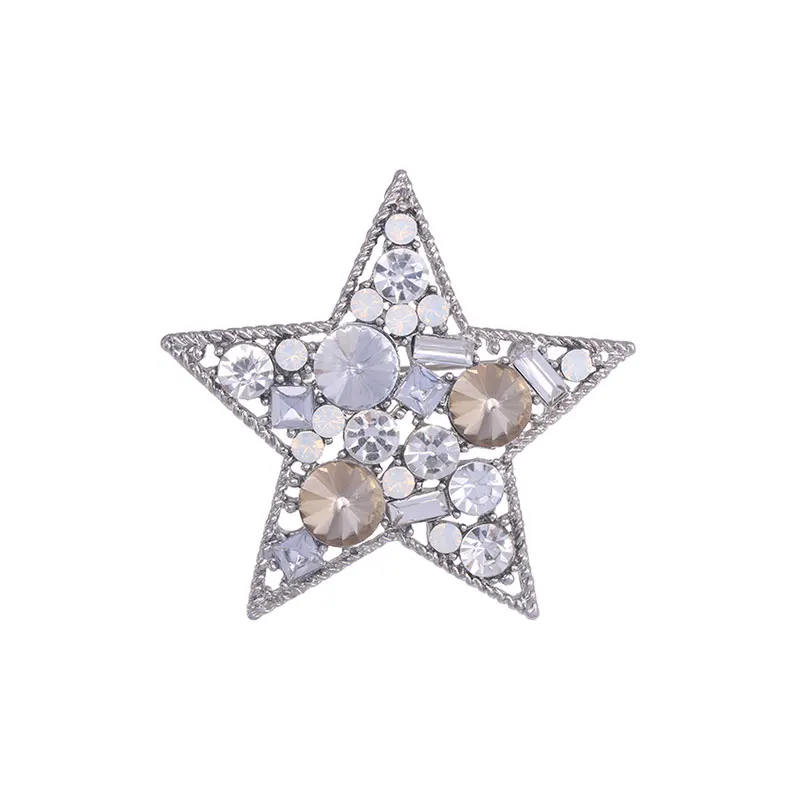 MIEG женский Стразы ab Crystal Star, брошь на шпильке