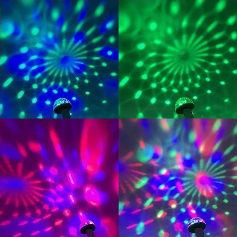 Mini USB светодиодные фонари для вечеринки Портативный хрустальный магический шар