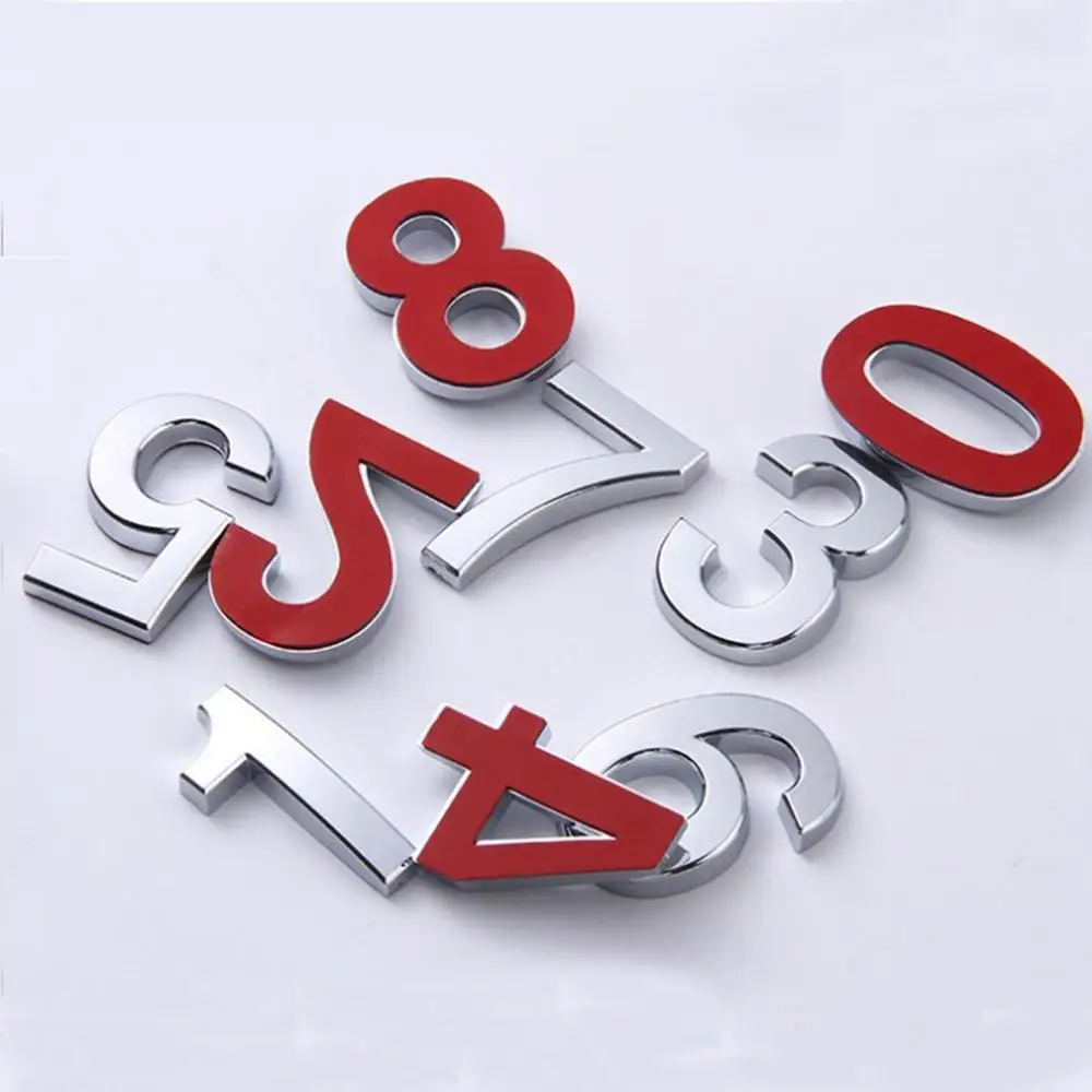 

Silver Door Numbers Self Adhesive Small Plastic 0 to 9 Digit DIY Address Table Cabinet Mailbox Number Hotel Apartment Doorplate