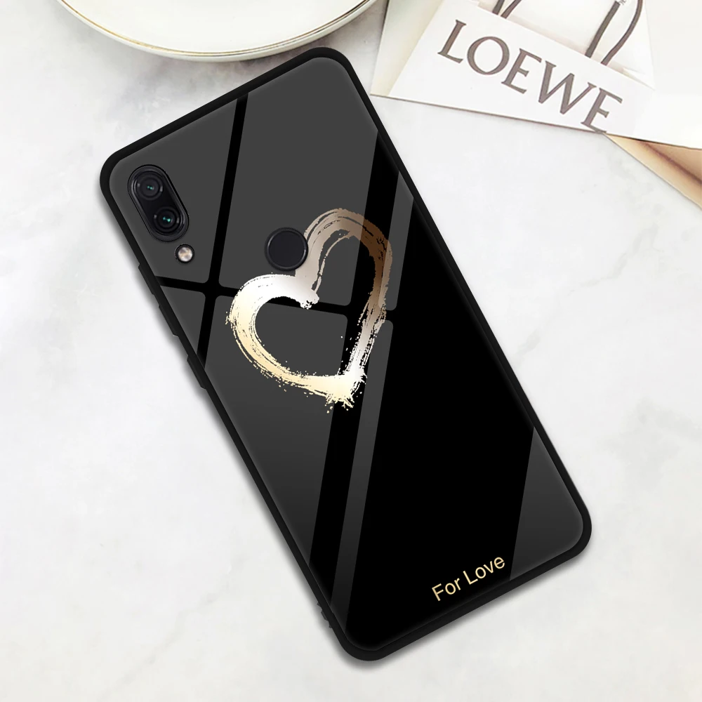 03 Чехол из закаленного стекла для Xiaomi Mi 9 8 A2 Lite Redmi K20 Note 5 6 7 Pro Note7 Pro, задняя крышка, чехол для телефона Redmi 7 6 5 Plus - Цвет: 03