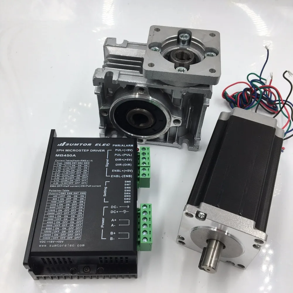 Ratio 50:1 Geared Stepper Motor Nema23 L112mm 4.2A 1.8degree Gearbox Speed Reducer Driver CNC Router Kit | Обустройство дома
