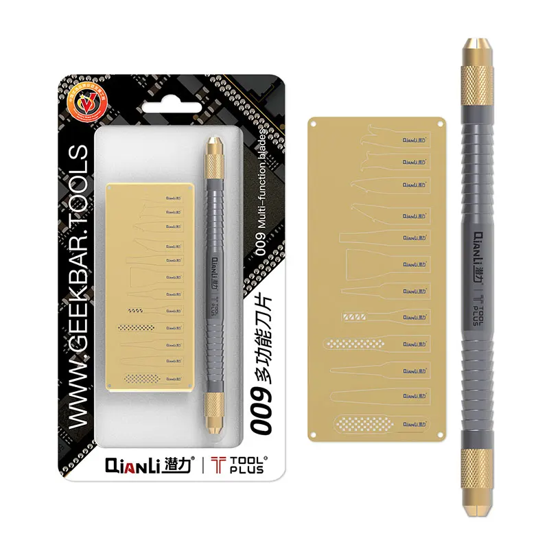 QianLi ToolPlus 009 Multi-Функция Керамика лезвия для ножей комплект одной ручкой и блейд-чип для мобильного телефона ремонт материнской платы