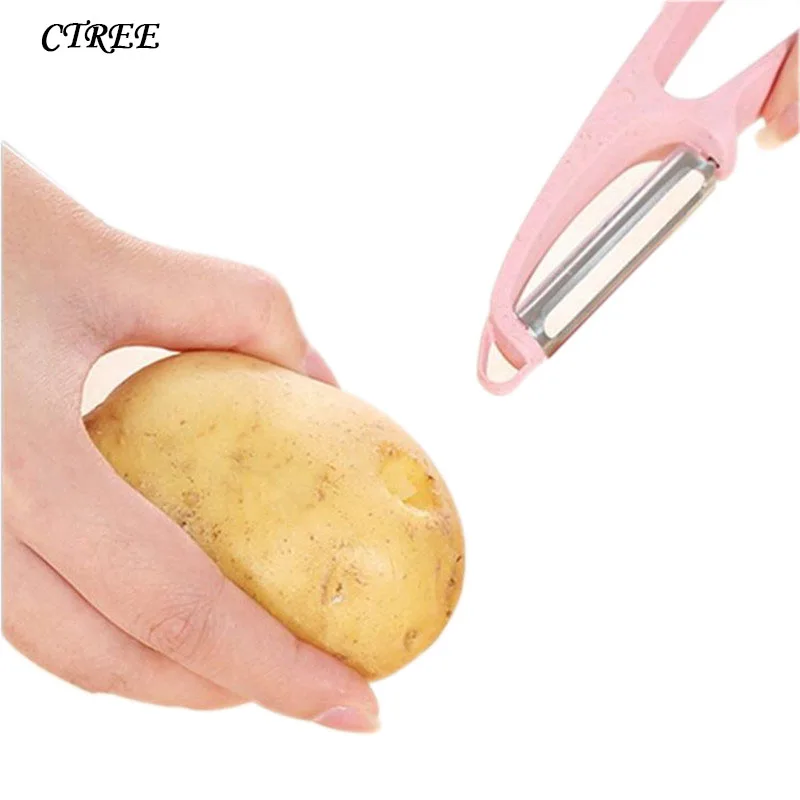

CTREE 2 in 1 Peeling Knife Vegetable Potato Slicer Skin-peeler Nucleus Chopper Dicer Zesters Food Tools Kitchen Accessories C477