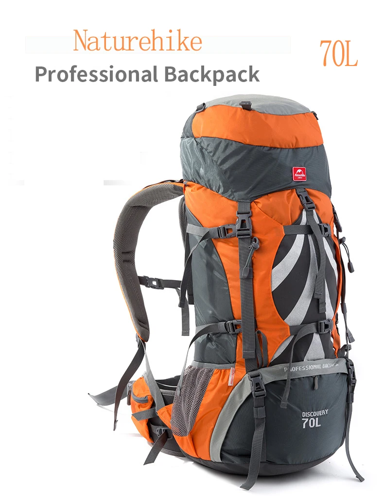Naturehike рюкзак 70L Мужская Женская дорожная сумка Открытый кемпинг водонепроницаемый рюкзак походная спортивная сумка рюкзак для альпинизма треккинга