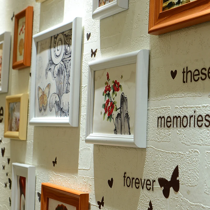 10 шт. фоторамки и Стикеры Комплект многоцветный настенный рамки для картин