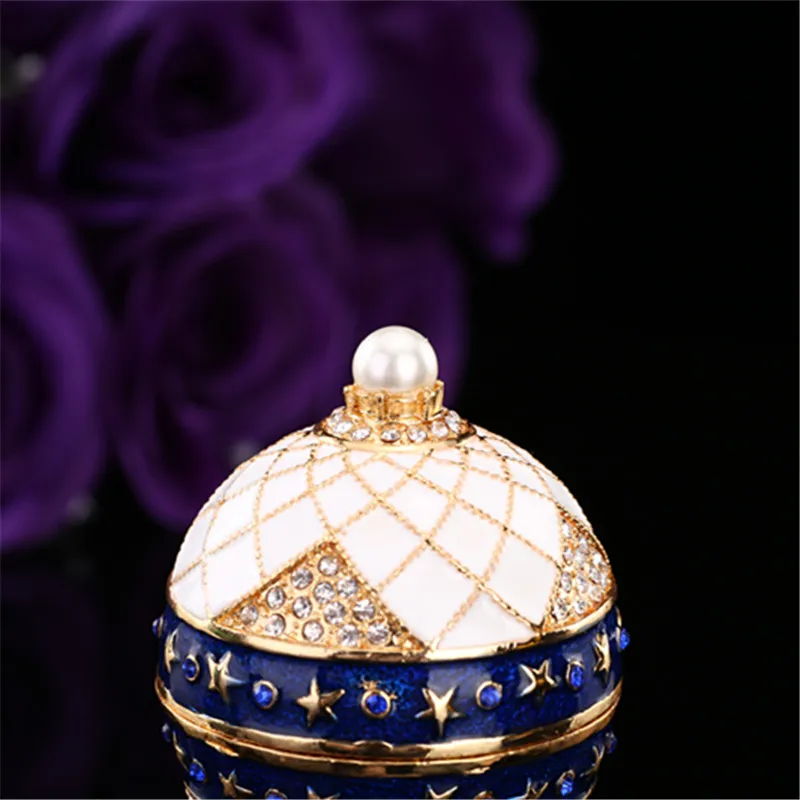 Новое поступление бело-голубого цвета qifu faberge egg