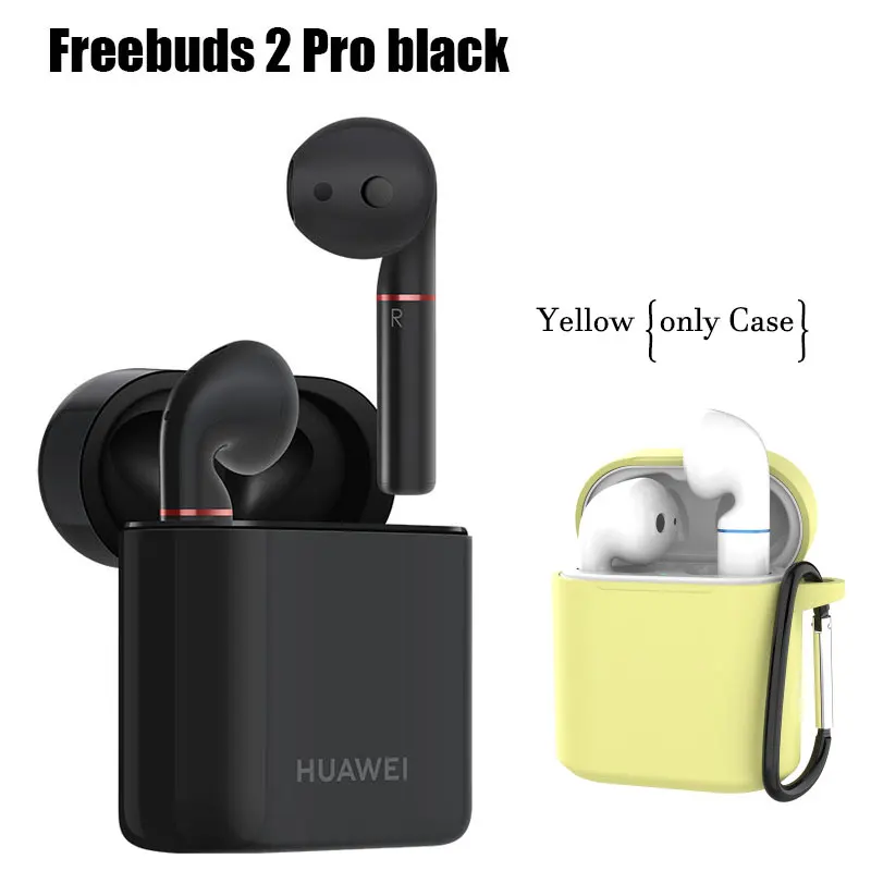 Huawei Freebuds 2 Pro Freebuds2 беспроводной Bluetooth 5,0 Наушники Hi-Fi водонепроницаемый IP54 контроль беспроводного заряда - Цвет: Pro add Yellow Case