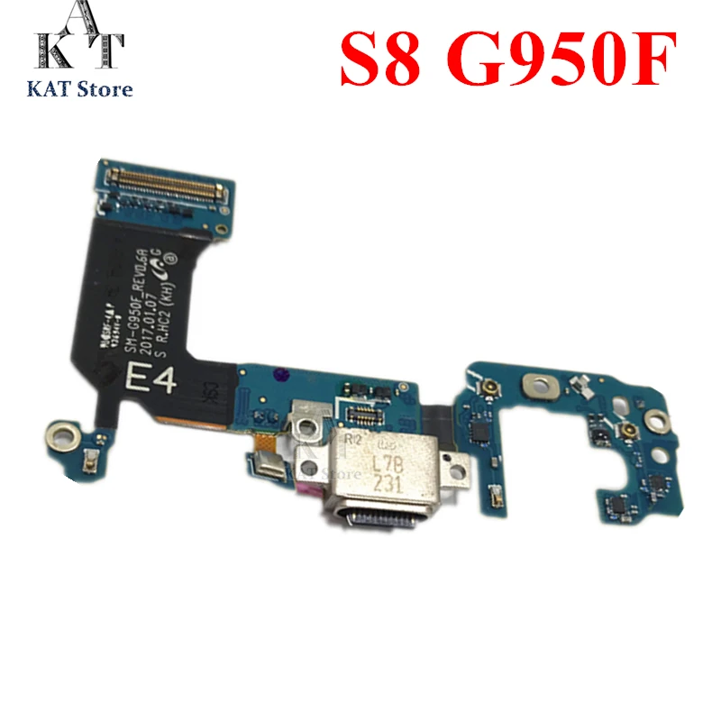 Зарядное устройство с портом USB для подключения док-станции для S8 SM-G950 G950F G950U USB док-порт штекер гибкий кабель лента запасные части