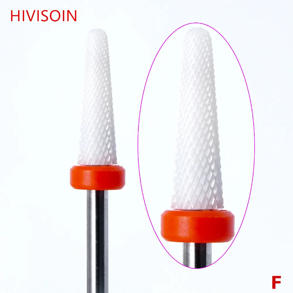

Cone Bit - White - HIVISOIN - Ceramic Nail Drill Bit