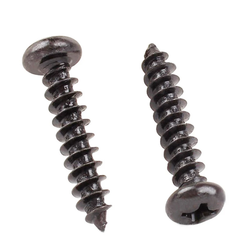 100 шт. M2 крестовые винты с круглой головкой стальные самонарезающие болты из