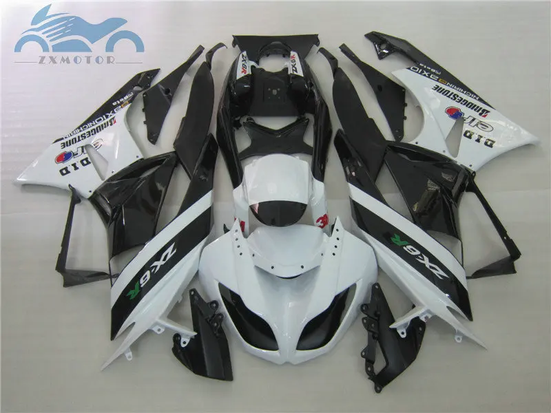 Комплект обтекателей из АБС-пластика на заказ для KAWASAKI Ninja 2009- 2012 ZX6R комплект