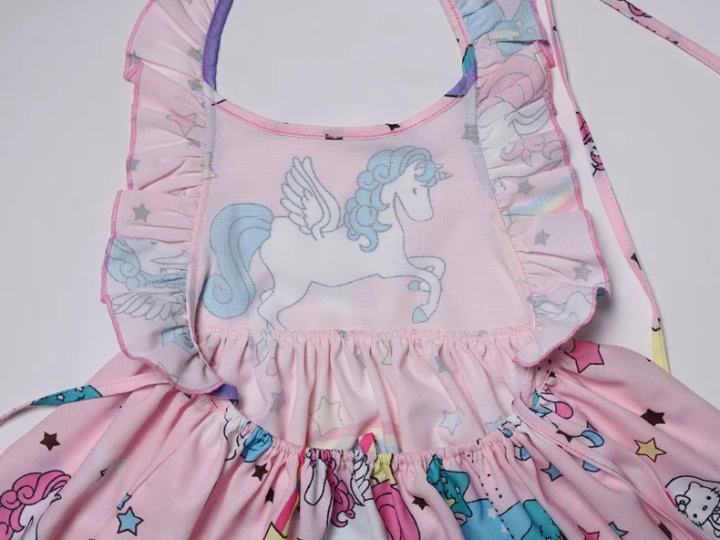 Baby Girls Dress Easter Unicorn Costume Moana Children Party Dresses flamingo Clothes kid Princess unicorn headband | Детская одежда и