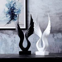 nordic creative resin wing figurines bar vintage statue home decor crafts room decoration objects office retro figurines gifts