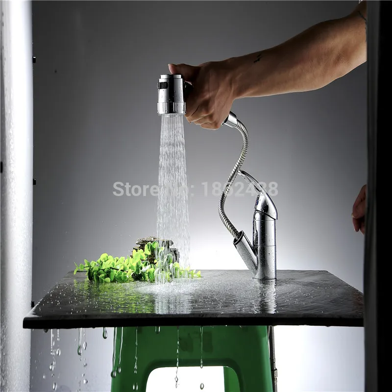 Лучший вытяжной кран для раковины ванной комнаты из чистой латуни с одним