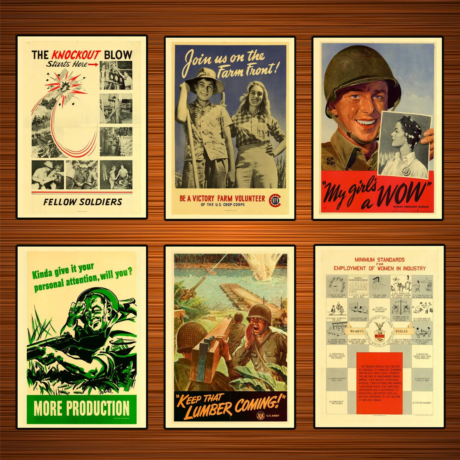 Винтажный пропагандистский постер США WW2 Картина на холсте Keep That пиломатериалы