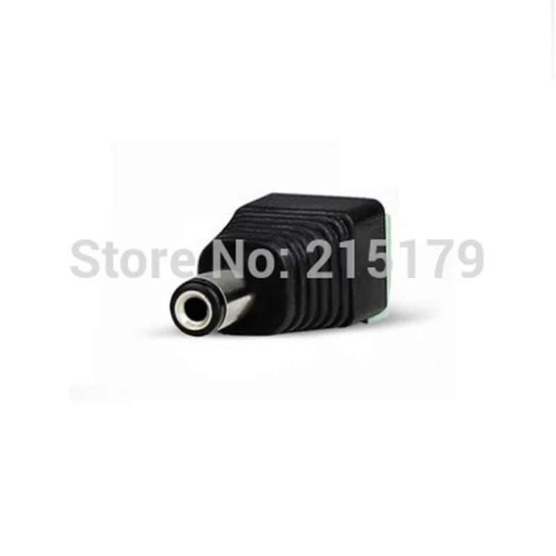 100pcs Surveillance cameras joint DC power connector from welding male head turn terminals 12 v plug with line column | Безопасность и