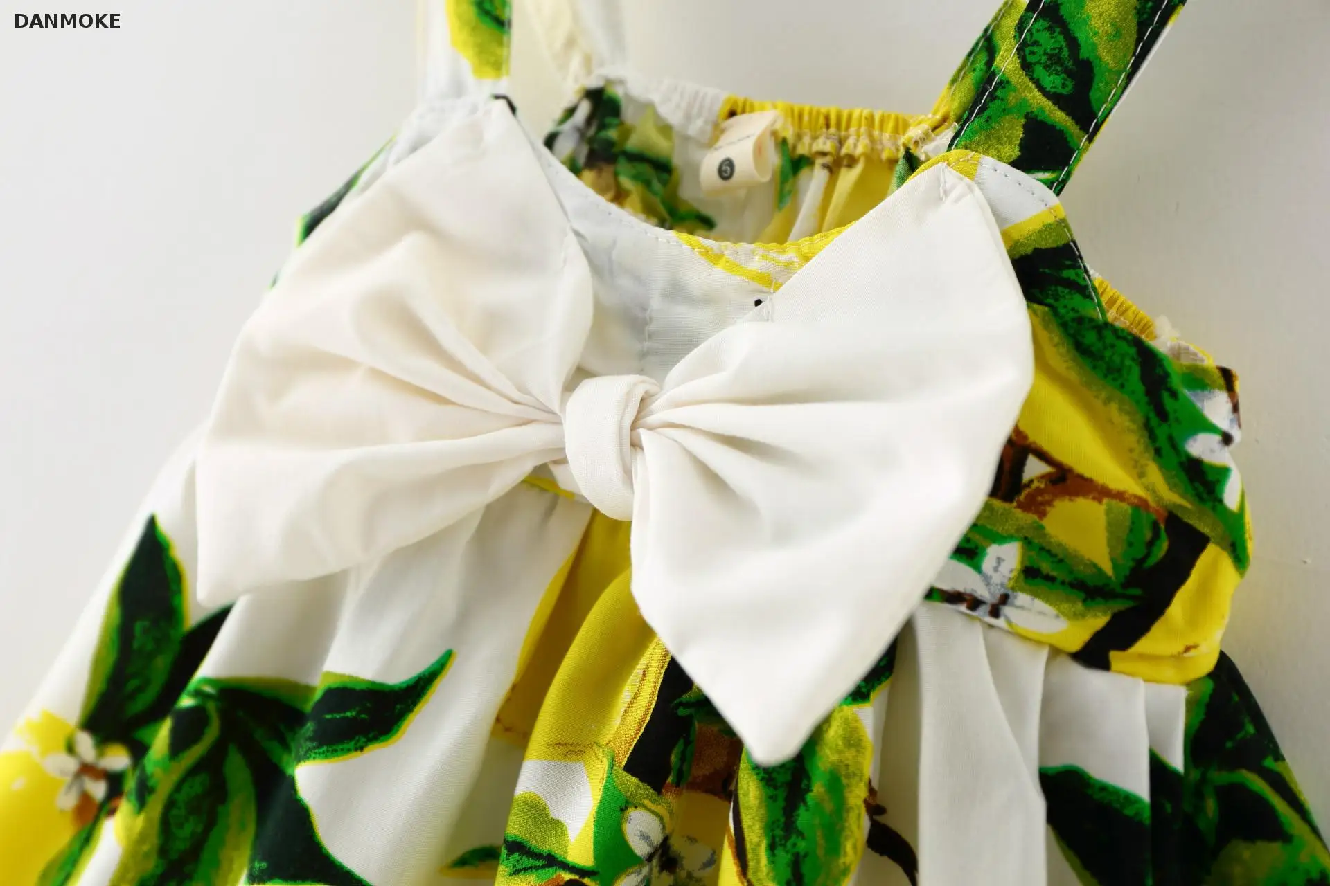 Danmoke/2017 г. Новое платье для малышей платья маленьких девочек одежда с принтом