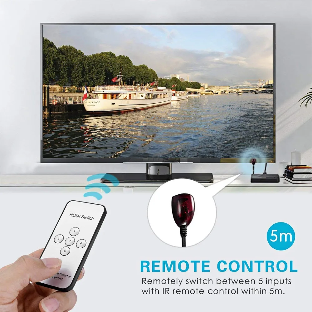 SOONHUA 3 Порты и разъёмы Full HD 1080P HDMI переключатель в 1 выход сплиттер видео адаптер с