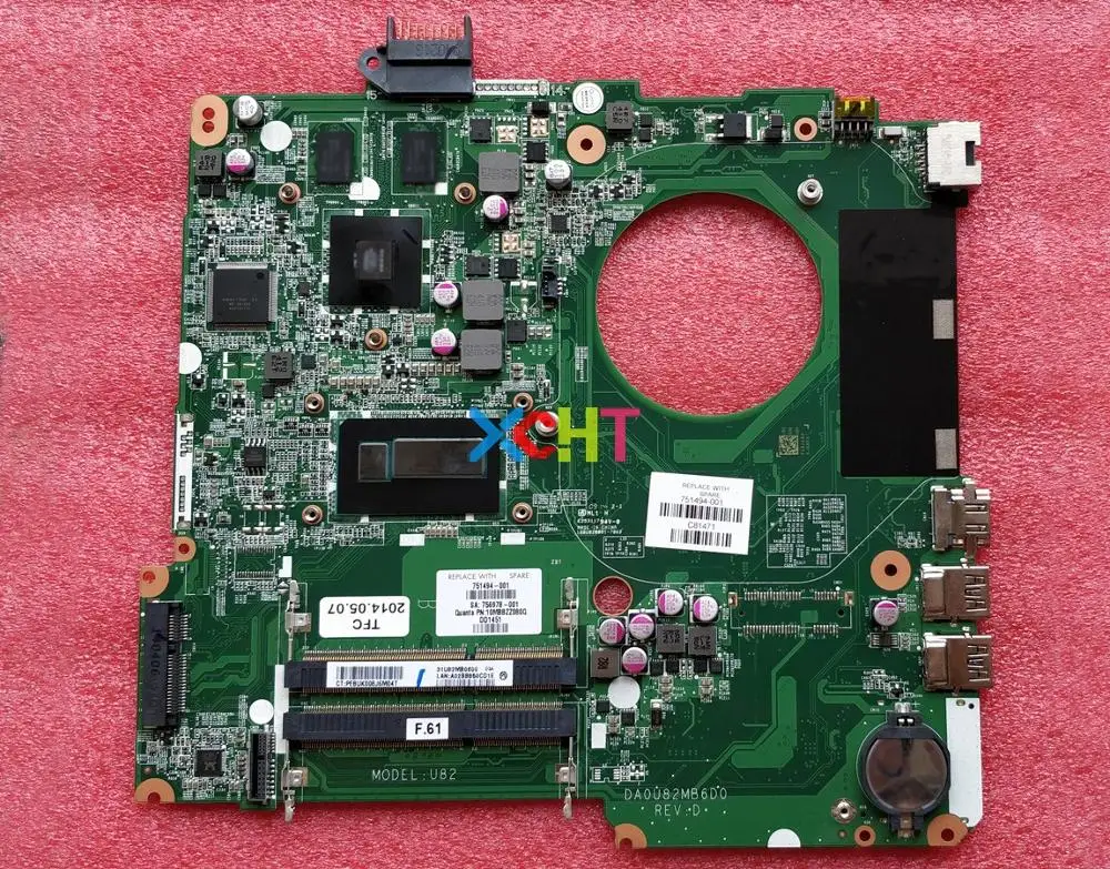 Для hp Pavilion 15-N Series 15T-N200 751494-001 751494-501 751494-601 DA0U82MB6D0 I5-4200U 840 M/2G материнская плата протестирована