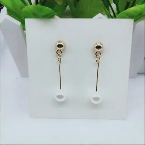 2021 Korean Version Of The Same Paragraph Fashion Models Imitation Pearl Earrings Tassel Jewelry Long Accessories Wome | Украшения и