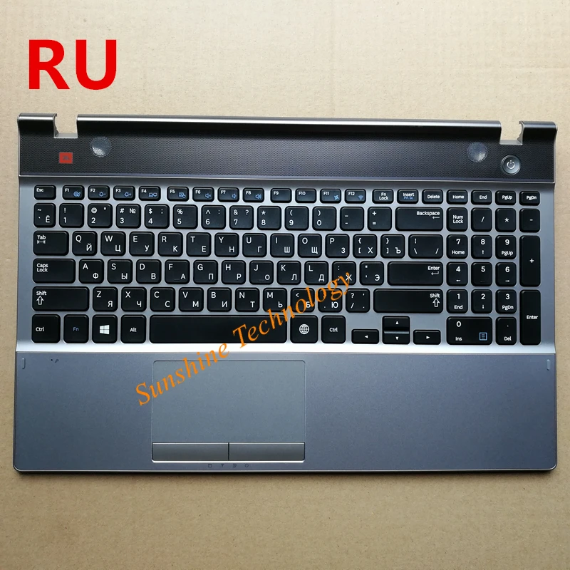 Русская новая клавиатура для ноутбука с тачпадом Упор для рук для samsung NP550P5C 550P5C ru раскладка