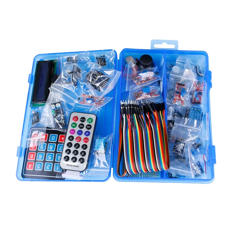 Комплект датчиков Sunfounder V1.0 для Arduino 37 модулей R3 Mega2560 Mega328 Nano (плата UNO в комплект не