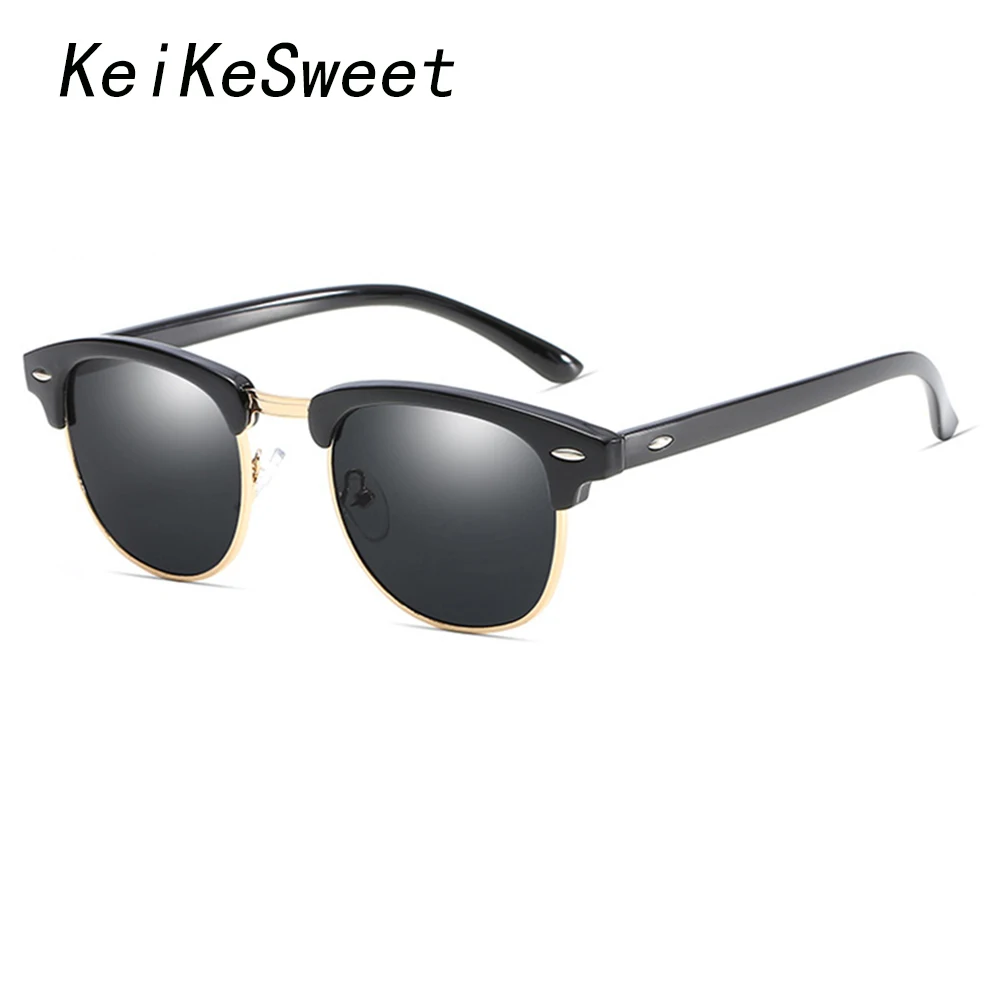 KeiKeSweet поляризационные модные с заклепками солнцезащитные очки для улицы лучами